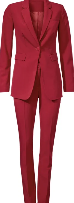 Hosenanzüge|heine Hosenanzug mit seitlichen Taschen rot
