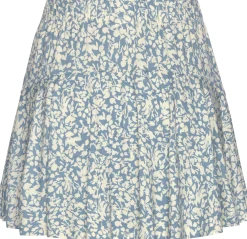 Strandmode|Hosen|Vivance Hosenrock blau-creme-bedruckt