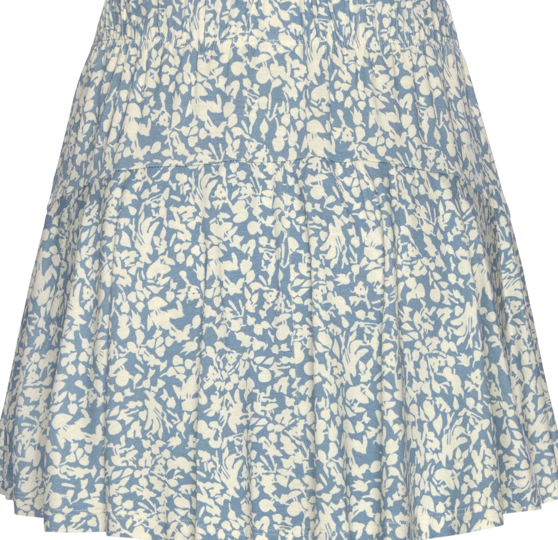 Strandmode|Hosen|Vivance Hosenrock blau-creme-bedruckt