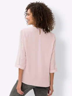 Strandmode|heine 2-in-1-Bluse hellrosé
