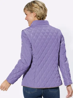 Jacken| 2-in-1-Jacke mit Rautensteppung lavendel
