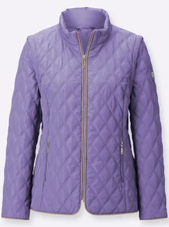 Jacken| 2-in-1-Jacke mit Rautensteppung lavendel