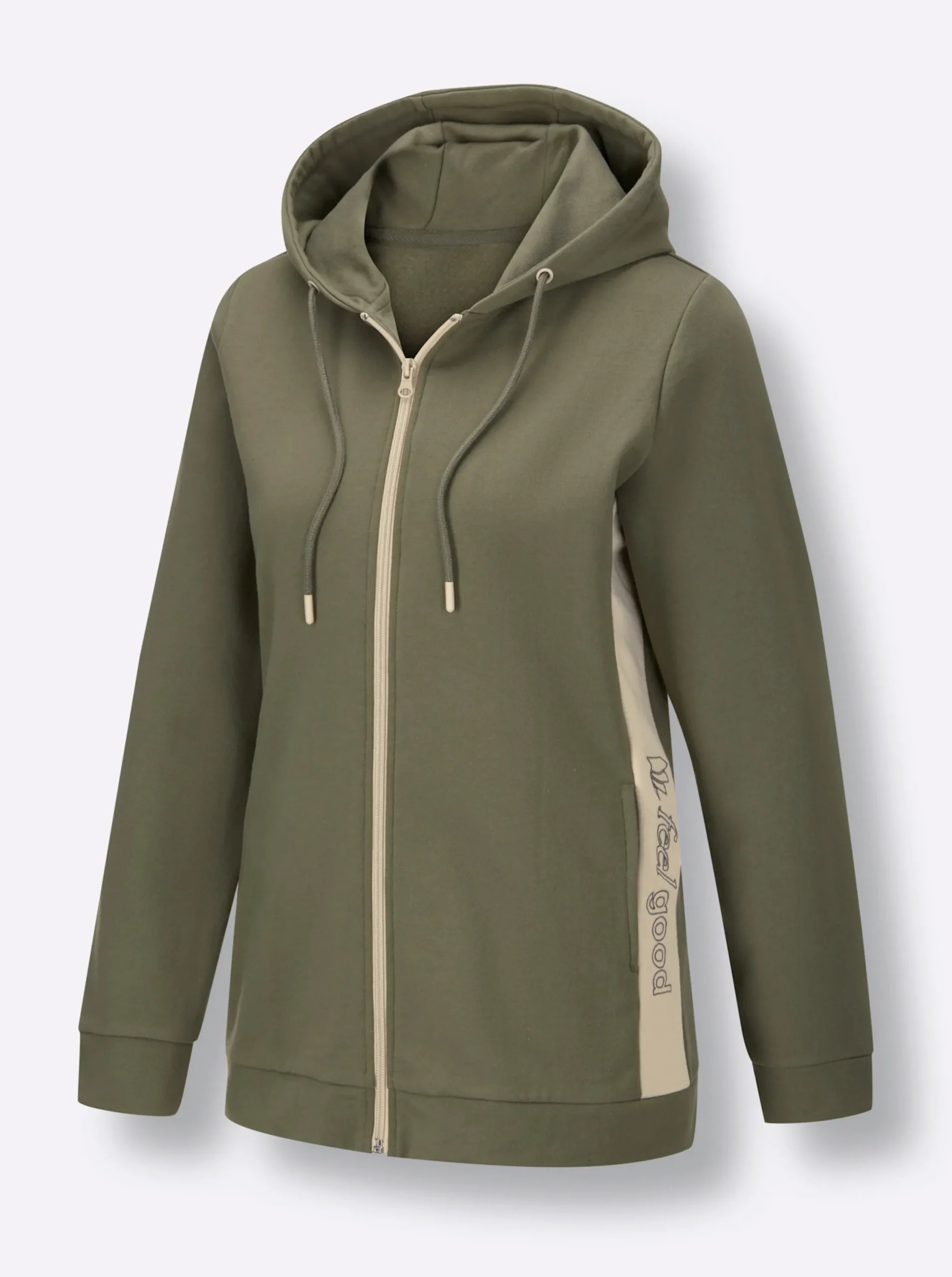 Homewear|Homewear|feel good Jacke khaki-sand