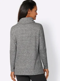 Homewear|feel good Jacke hellgrau-meliert
