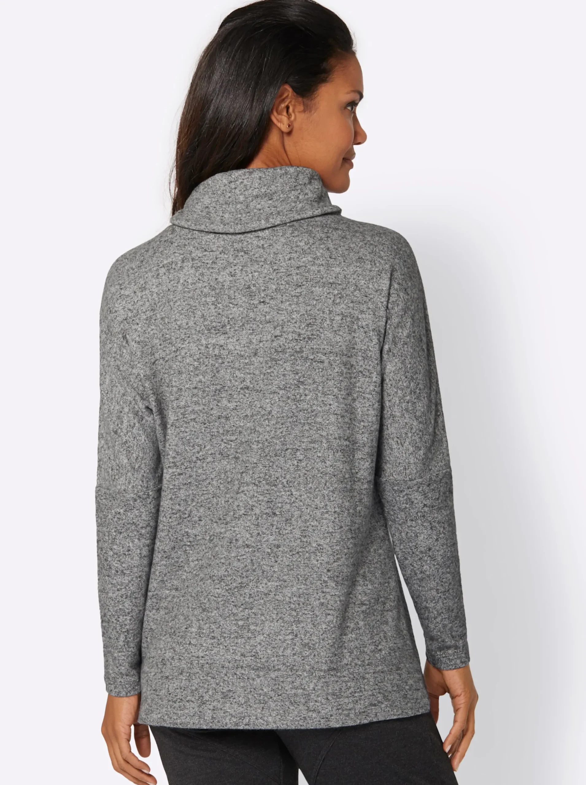 Homewear|feel good Jacke hellgrau-meliert