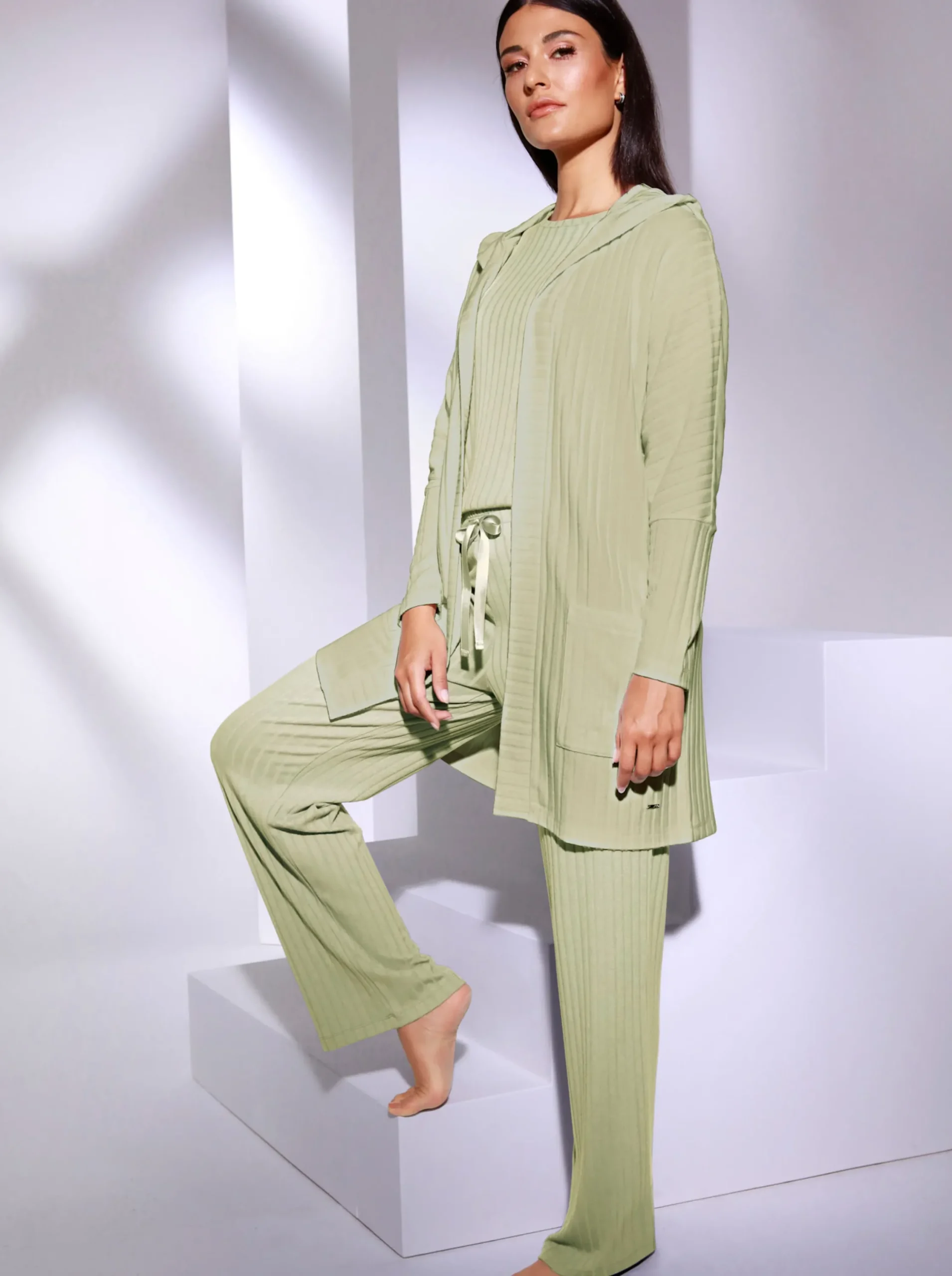 Homewear|Homewear|feel good Jacke lindgrün