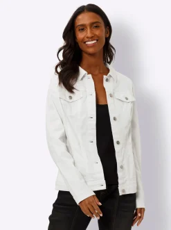 Jacken|heine Jacke mit Hemdkragen ecru