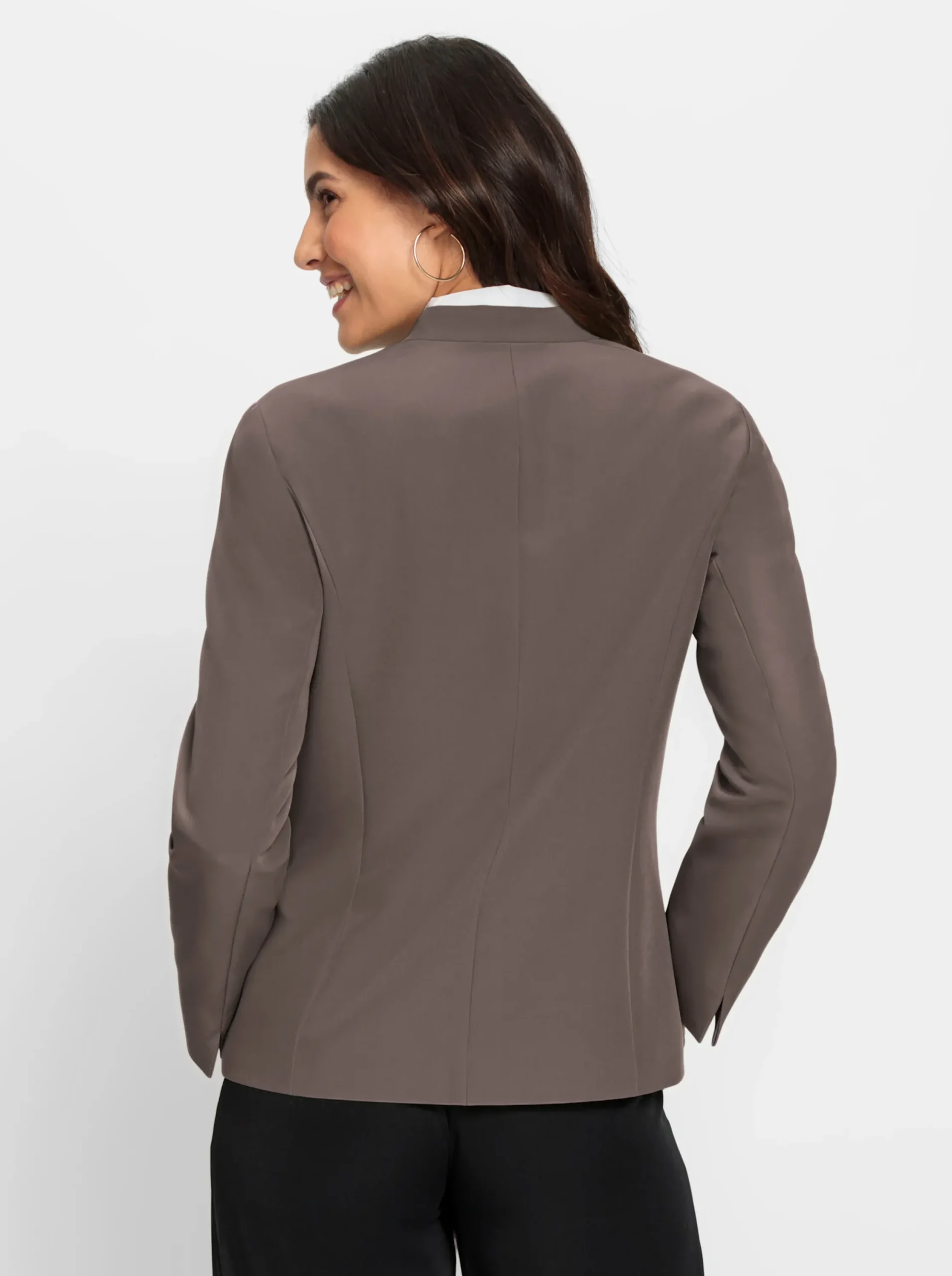 Blazer| Jackenblazer in bügelfreier Qualität dunkeltaupe
