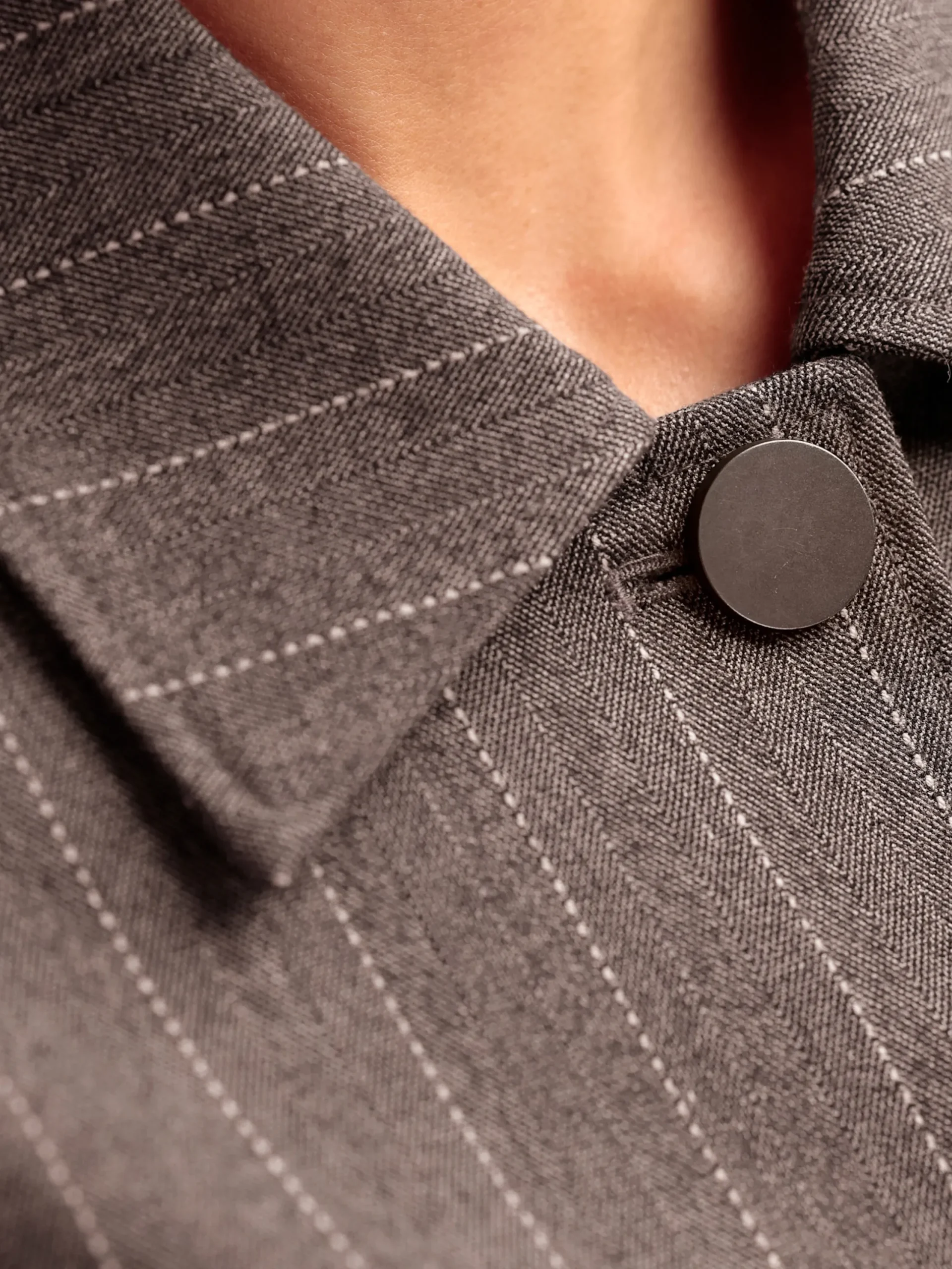 Blazer|heine Jackenblazer mit großen Pattentaschen taupe-schwarzNadelstreifen