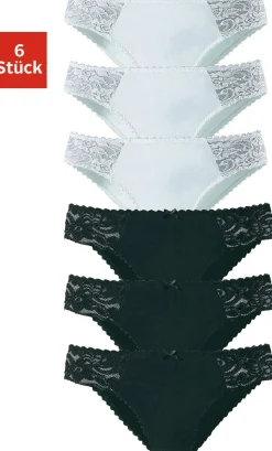 Unterhosen|petite fleur Jazz-Pants Slips schwarz,weiß