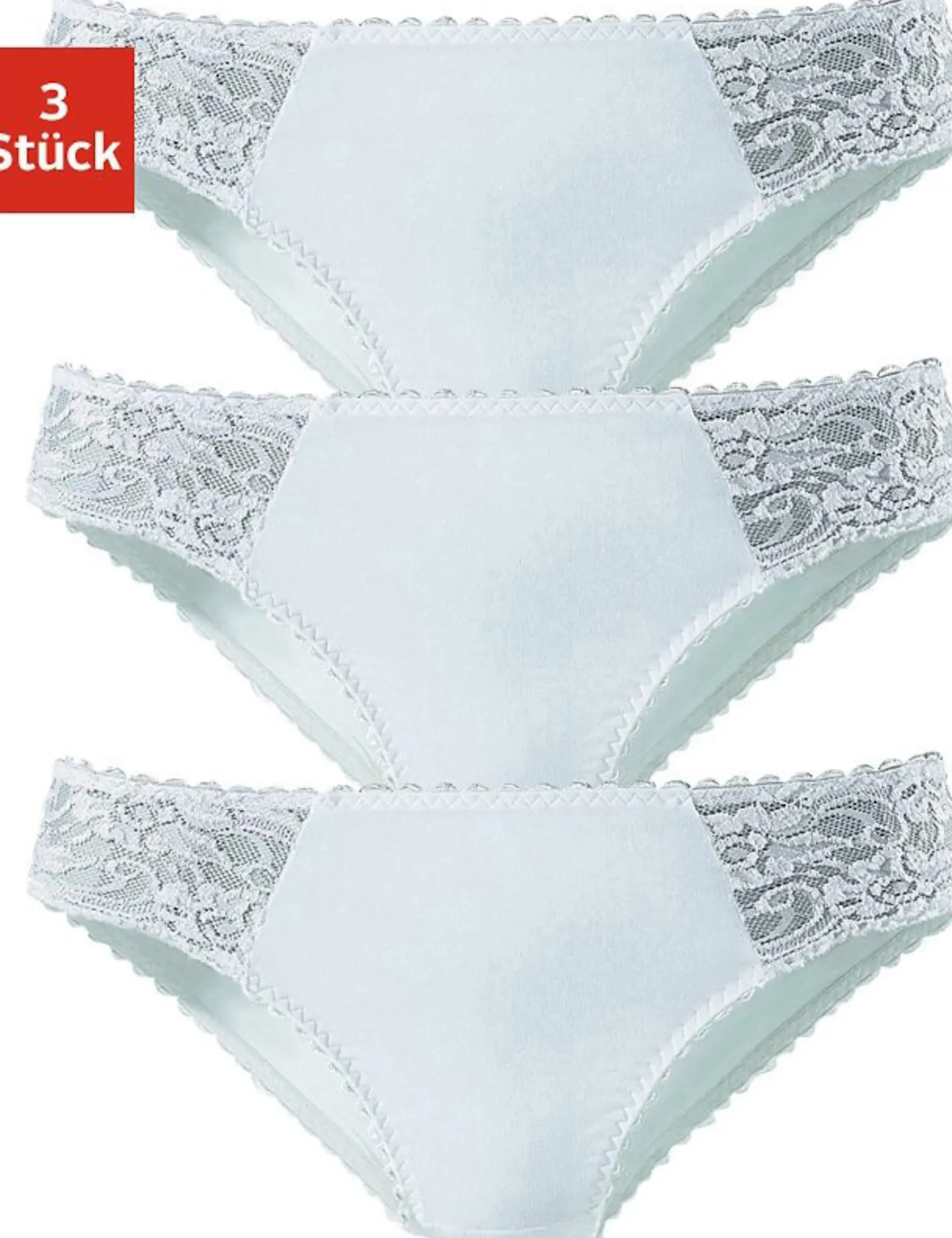 Unterhosen|petite fleur Jazz-Pants Slips weiß