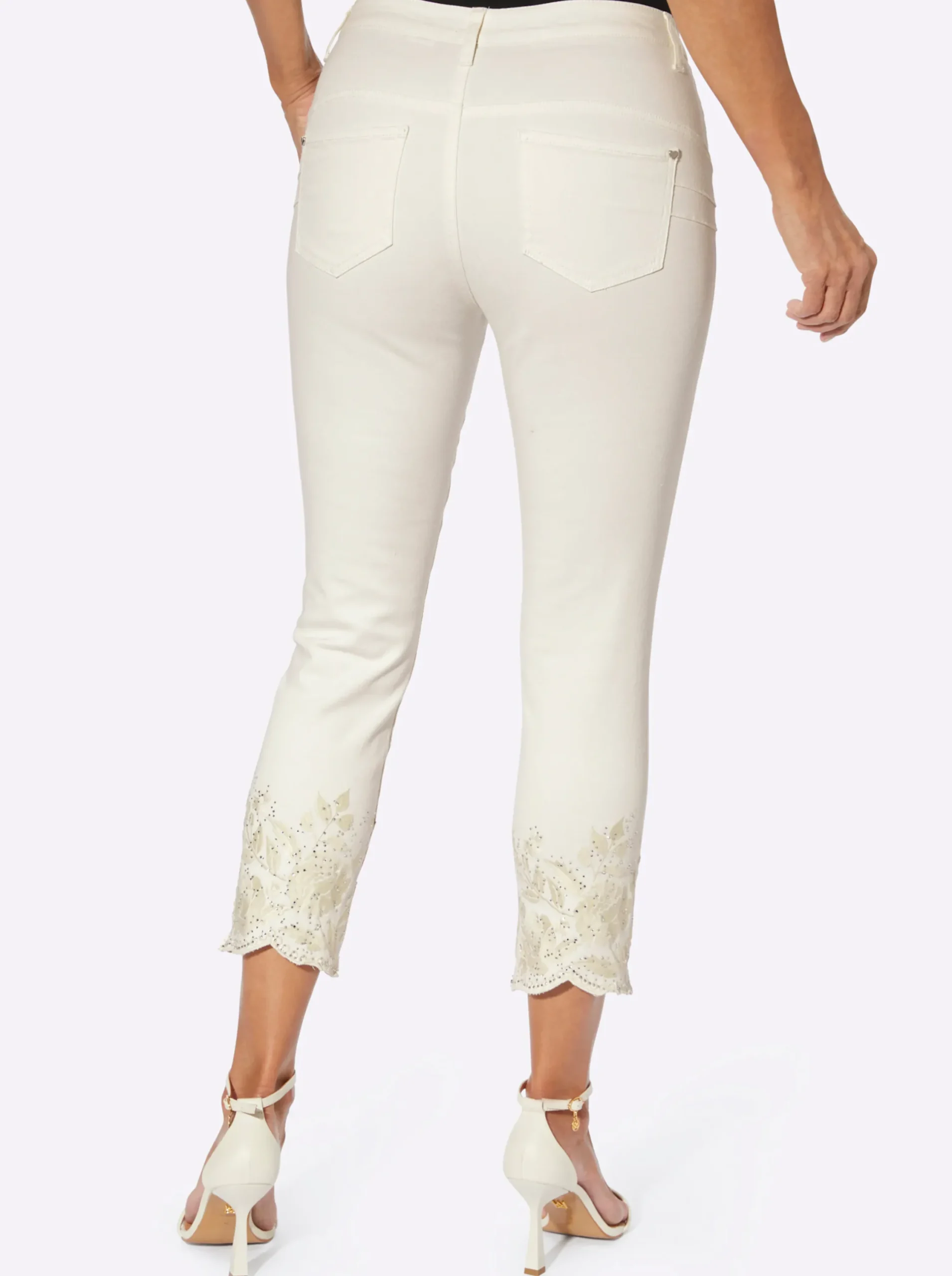 Jeans| 7/8-Jeans ecru