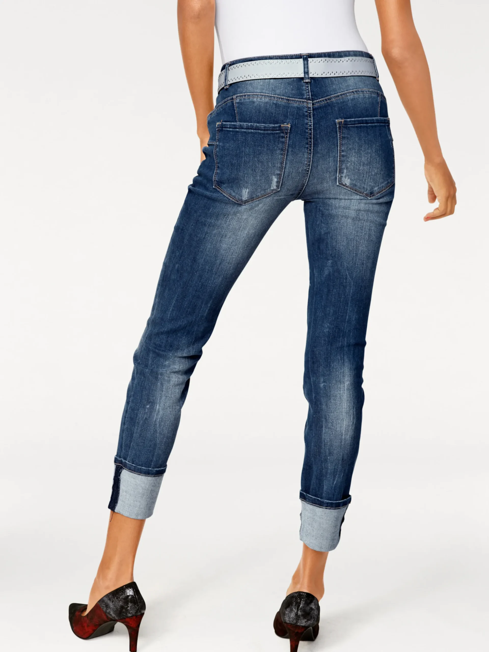 Strandmode|Basics|heine 7/8-Jeans bluedenim