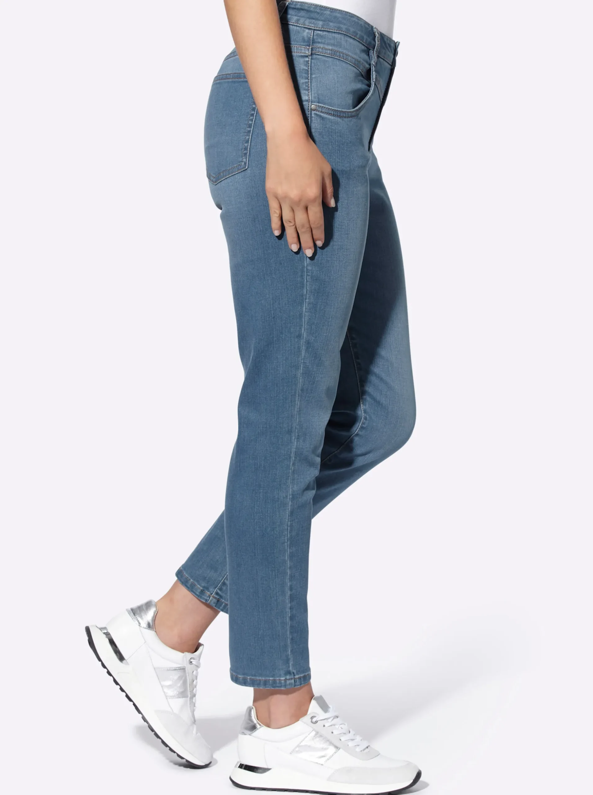 Jeans|heine 7/8-Jeans blue-bleached