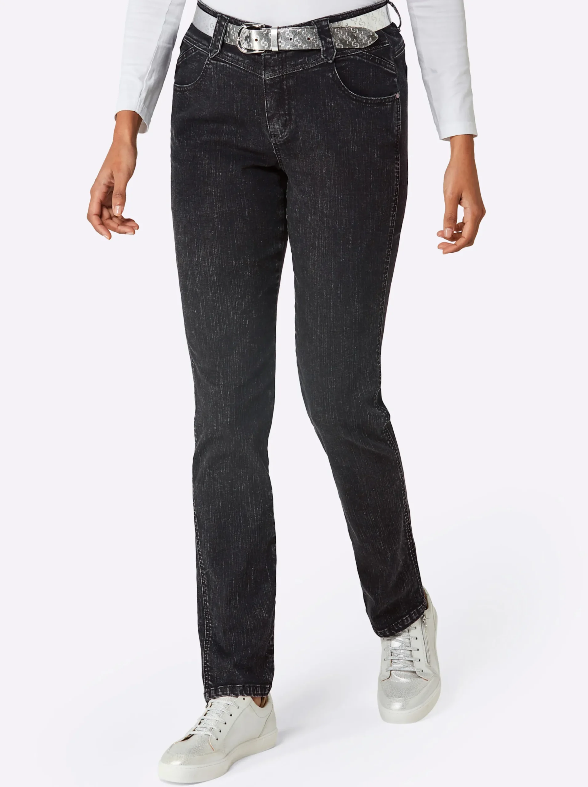 Jeans|CREATION L PREMIUM Jeans blackdenim