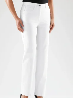 Jeans| Jeans aus formstabiler Stretch-Qualität weiß