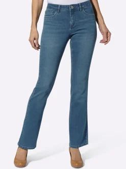 Basics| Jeans in formstabiler Stretch-Qualität blue-bleached