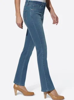 Basics| Jeans in formstabiler Stretch-Qualität blue-bleached