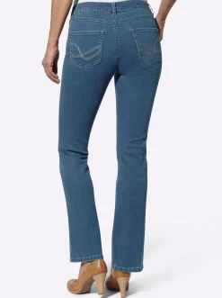 Basics| Jeans in formstabiler Stretch-Qualität blue-bleached