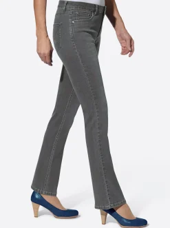 Basics| Jeans in formstabiler Stretch-Qualität grey-denim