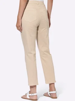Jeans|heine 7/8-Jeans in Stretch-Qualität sand