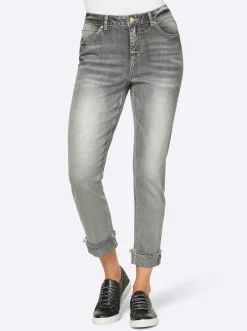Jeans|heine 7/8-Jeans mit Beinaufschlag, fixiert lightgrey-denim