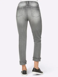 Jeans|heine 7/8-Jeans mit Beinaufschlag, fixiert lightgrey-denim