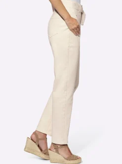 Strandmode|Jeans|heine Jeans mit hoher Leibhöhe champagner