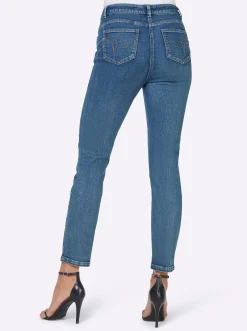 Strandmode|heine 7/8-Jeans mit Push-up-Effekt darkblue