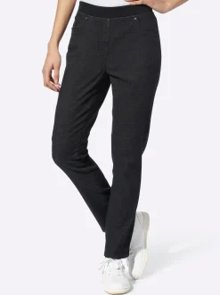 Jeans|heine 7/8-Jeans mit Rundum-Dehnbund schwarz
