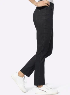Jeans|heine 7/8-Jeans mit Rundum-Dehnbund schwarz