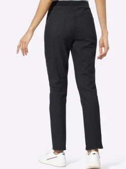 Jeans|heine 7/8-Jeans mit Rundum-Dehnbund schwarz