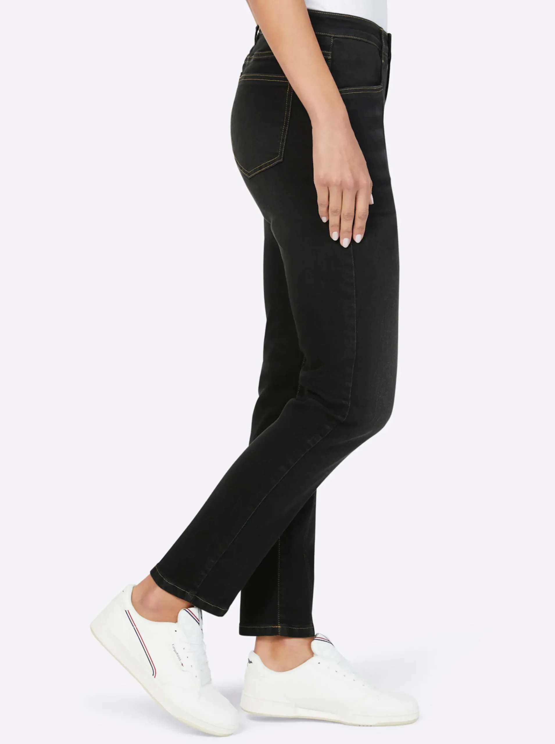 Jeans|heine Jeans mit Teilnungsnähten blackdenim