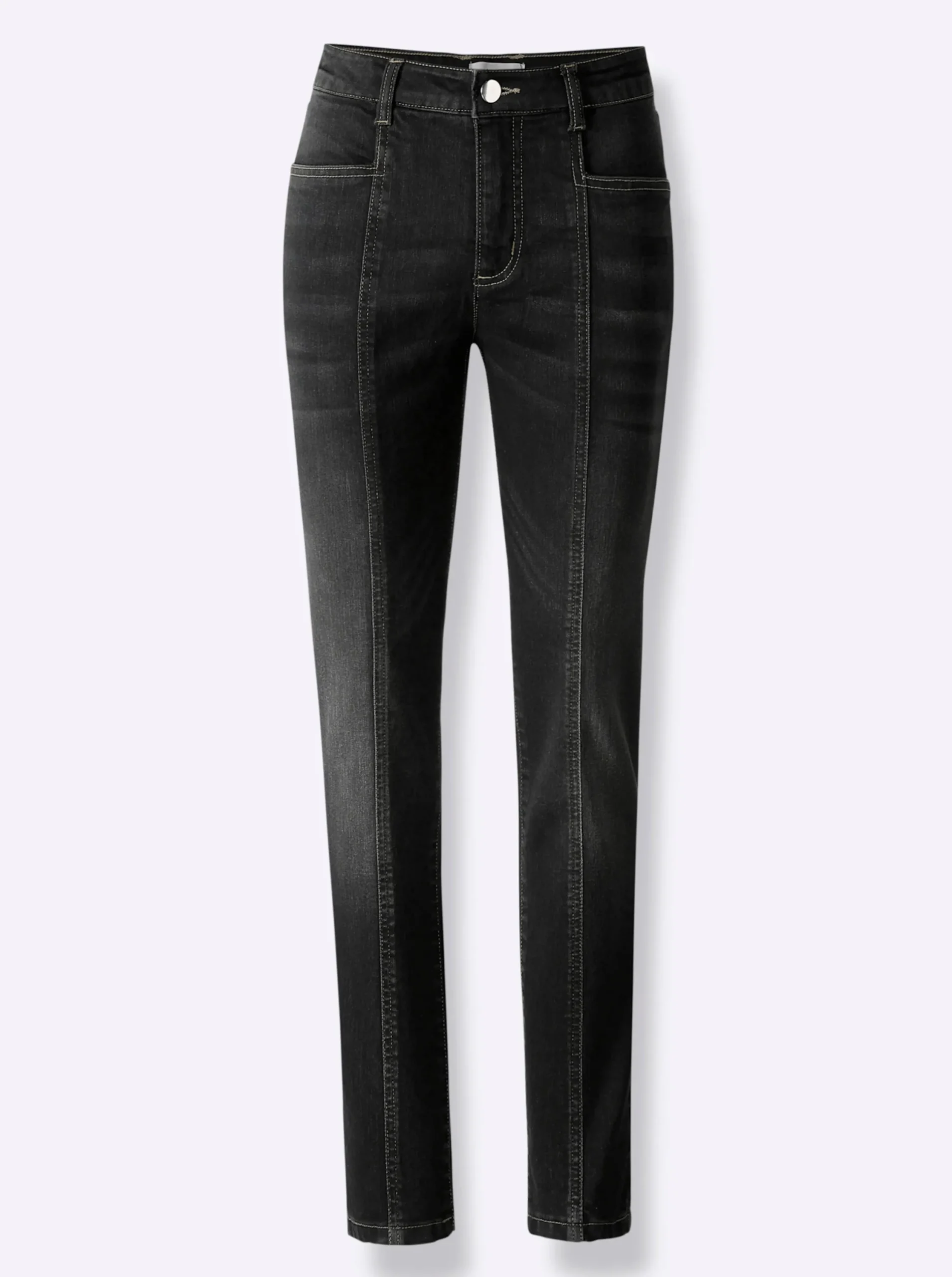 Jeans|heine Jeans mit Teilnungsnähten blackdenim
