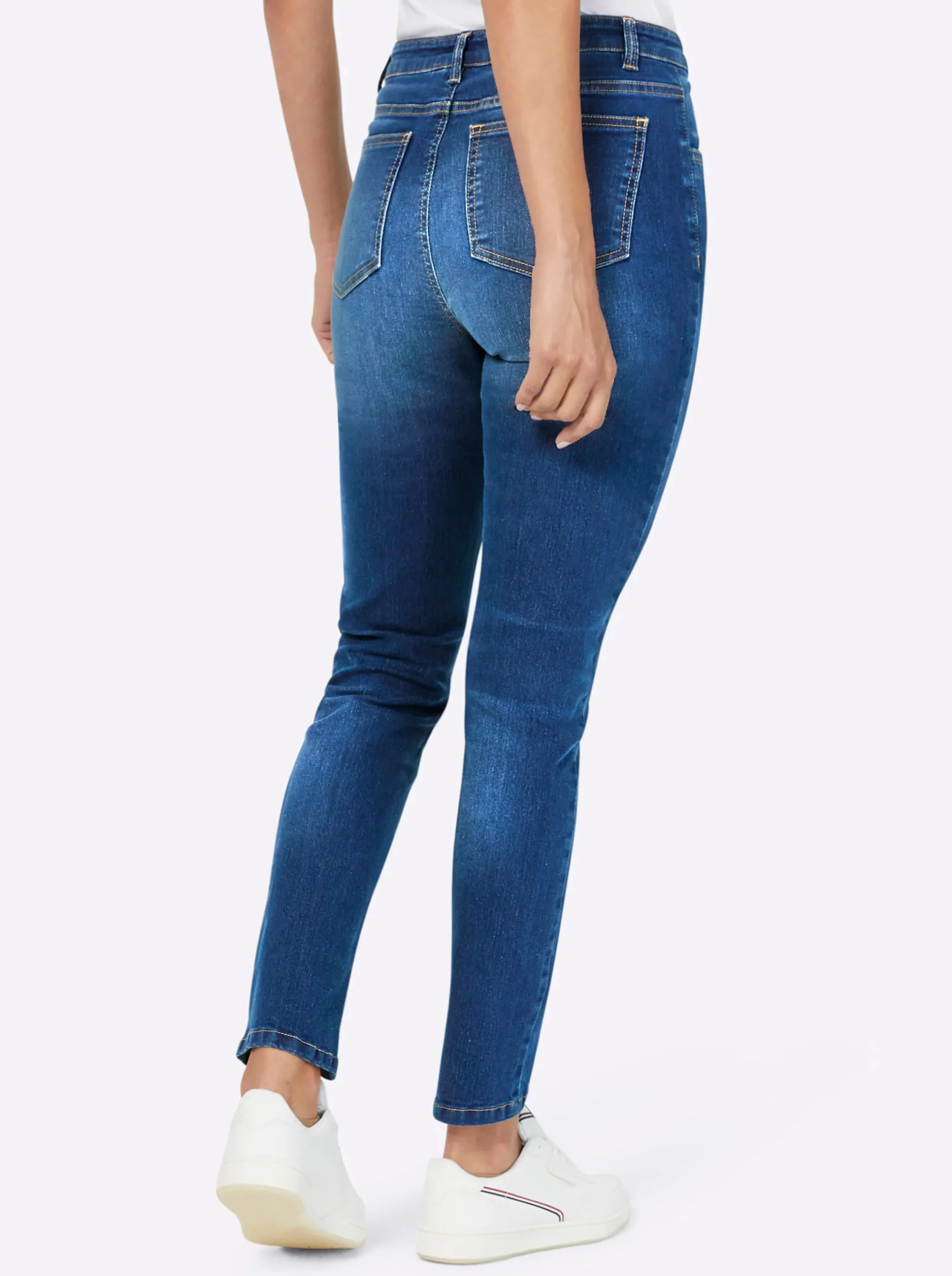 Jeans|heine Jeans mit Teilnungsnähten blue-stone-washed