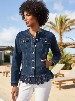 Jacken|heine Jeansblazer blue-stone-washed