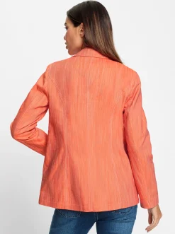Blazer|heine Jeansblazer orange-champagner-meliert