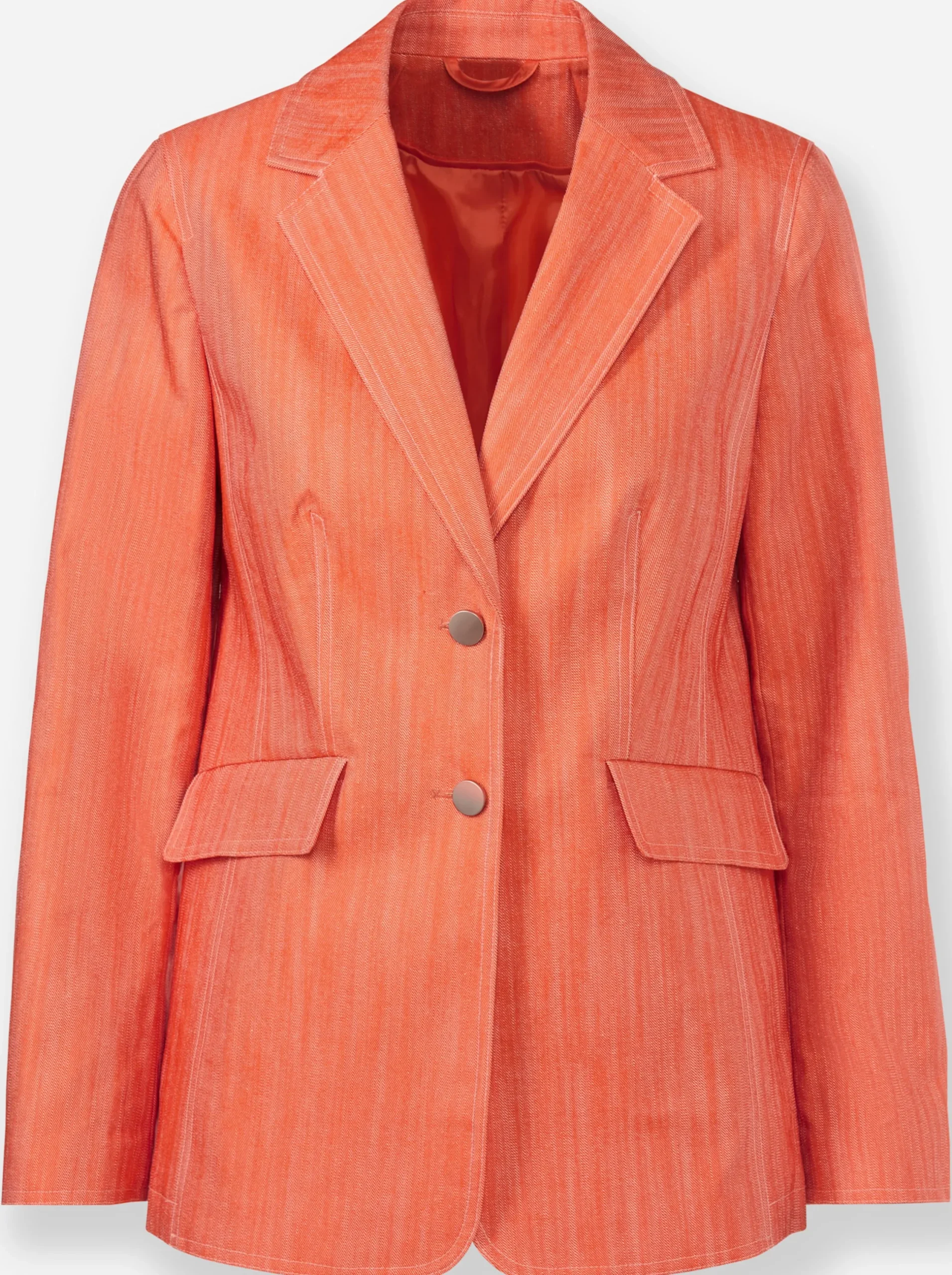 Blazer|heine Jeansblazer orange-champagner-meliert