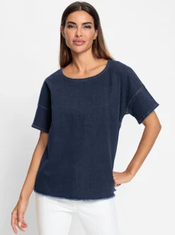 Blusen|heine Jeansbluse darkblue