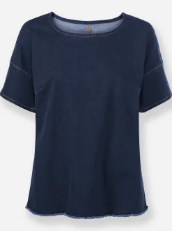 Blusen|heine Jeansbluse darkblue