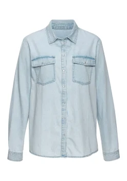 Strandmode|Blusen|Buffalo Jeansbluse lightbluewashed