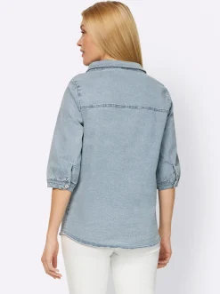 Blusen|heine Jeansbluse blue-bleached