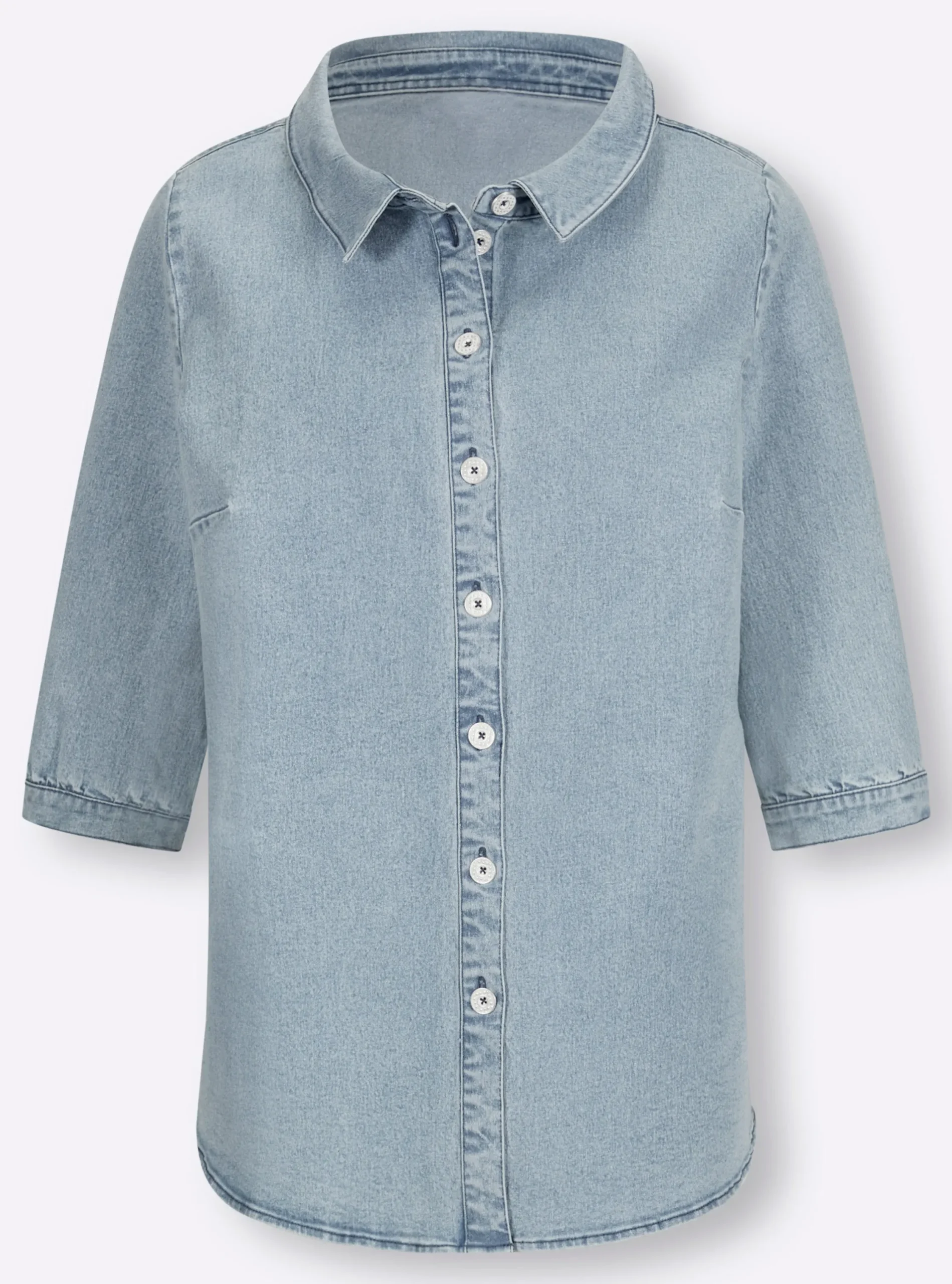 Blusen|heine Jeansbluse blue-bleached