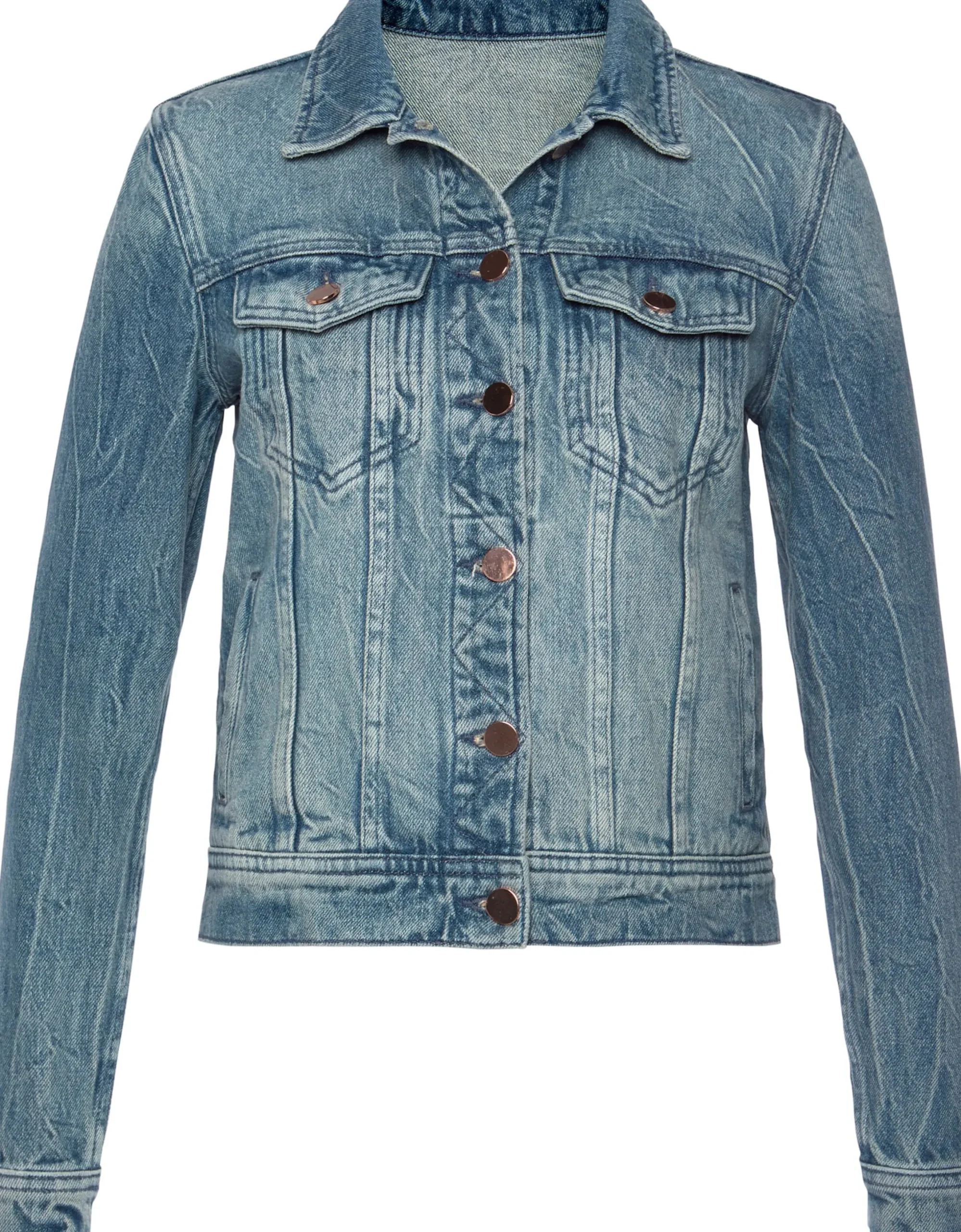 Jacken|LASCANA Jeansjacke blue-denim