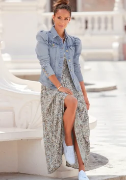 Jacken|Vivance Jeansjacke blue-washed
