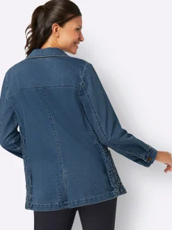 Jacken| Jeansjacke in Blazerform blue-stone-washed