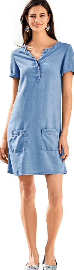 Strandkleider|heine Jeans-Kleid bluedenim