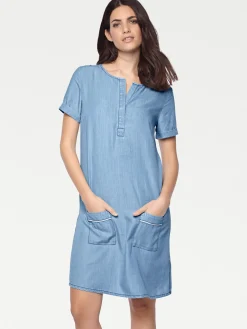 Strandkleider|heine Jeans-Kleid bluedenim