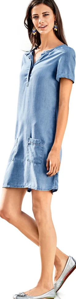 Strandkleider|heine Jeans-Kleid bluedenim