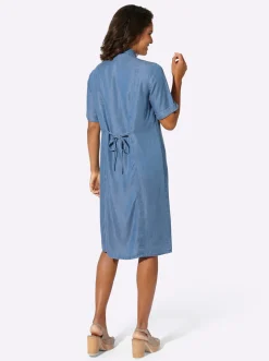 Kleider| Jeanskleid in Lyocell-Qualität blue-bleached